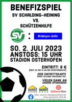 Logo Benefizspiel SV Schalding : Schützenhilfe e.V.
