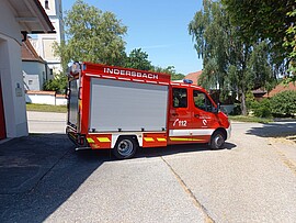 Banner Übung Feuerwehr Indersbach 