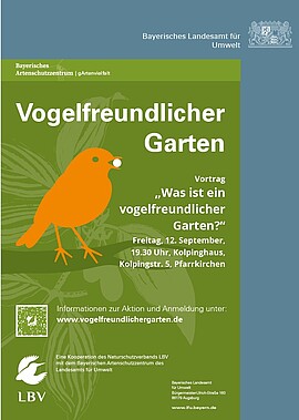 Banner Vogelfreundlicher Garten