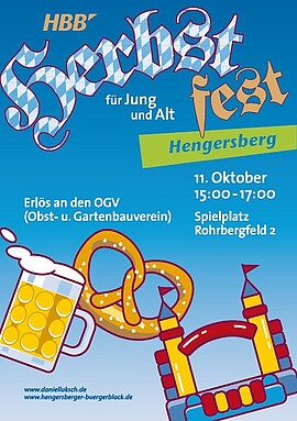 Banner Herbstfest für Jung und Alt des HBB