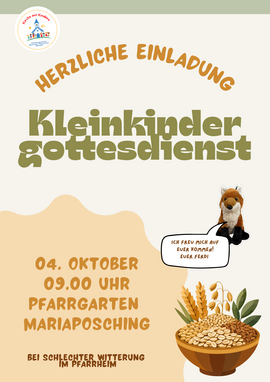 Banner Kleinkindergottesdienst