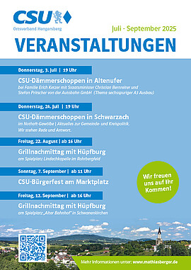 Banner Grillnachmittag mit Hüpfburg in Schwanenkirchen