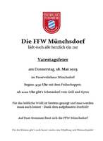 Logo Vatertagsfeier der FFW Münchsdorf