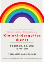 Logo Kleinkindergottesdienst im Pfarrgarten Mariaposching