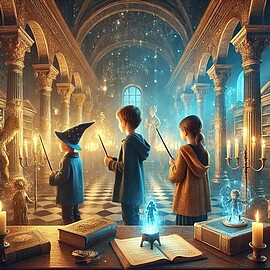 Banner Familienführung "Zauberei wie bei Harry Potter"