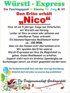 Banner Würstl Express von "Bayern-Power"