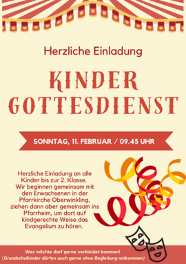 Banner Kleinkindergottesdienst