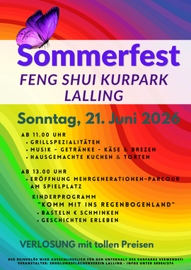 Banner Sommerfest im Feng Shui Kurpark