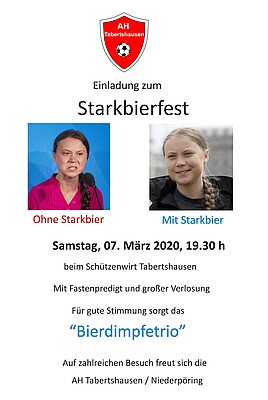 Banner Starkbierfest AH Tabertshausen