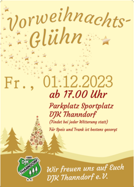 Banner Vorweihnachtsglühen Thanndorf