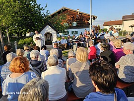Banner Maiandacht Lehnerkapelle