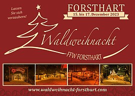 Banner Waldweihnacht Forsthart 2024