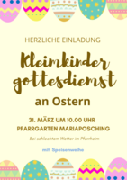 Logo Kleinkindergottesdienst an Ostern in Mariaposching