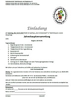 Logo Jahreshauptversammlung Gartenbauverein Tabertshausen