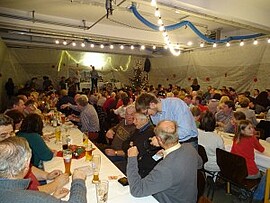 Banner Christbaumversteigerung