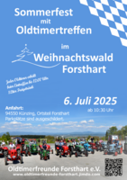 Logo Sommerfest mit Oldtimertreffen der Oldtimerfreunde Forsthart