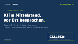 Banner AI Cluster Niederbayern – das erste Treffen
