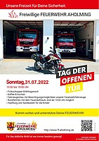 Logo Tag der Offenen Tür der Freiwilligen Feuerwehr Aholming