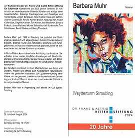 Banner Barbara Muhr - Malerei - Kulturpreisträgerin der Ritter-Stiftung