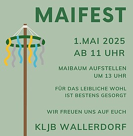 Banner Maifest in Wallerdorf am 01.05.2025