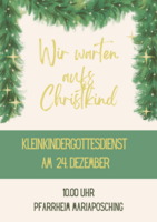 Logo Wir warten aufs Christkind - Kleinkindergottesdienst an Heilig Abend