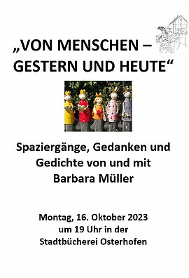 Banner Von Menschen - gestern und heute