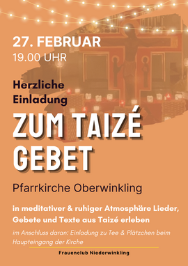 Banner Taizé - Gebet