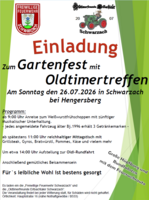 Logo Gartenfest mit Tag der offenen Türe + Oldtimertreffen der FFW Schwarzach