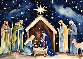 Banner Einladung zur Christmette - Künzing 2024