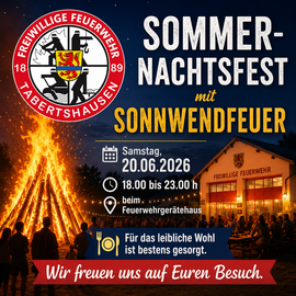 Banner Sonnwendfeuer FF Tabertshausen
