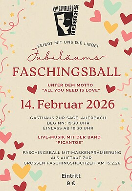 Banner Jubiläums-Faschingsball