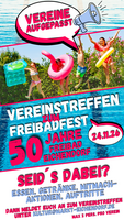 Logo Vereinstreffen zum Freibadfest - 50 Jahre Freibad Eichendorf