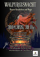 Logo Walpurgisnacht: Bizarre Gesichten und Magie mit Zauberkünstler Klapochaque