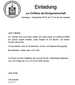 Logo Grillfeier der Dorfgemeinschaft Kapelle Daxstein e.V. (vereinsintern)