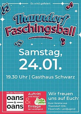 Banner Faschingsball Thanndorf 