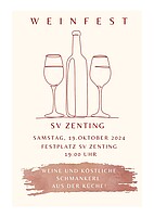 Logo Weinfest des SV Zenting