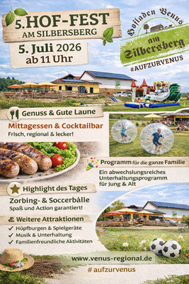 Banner Hoffest am Hofladen Venus