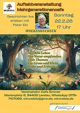 Banner Mehrgenerationen Café / Geschichtenerzähler 