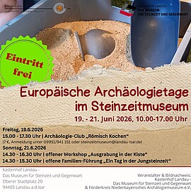 Banner Europäische Archäologietage im Steinzeitmuseum