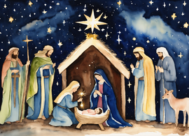 Banner Einladung zur Christmette - Wallerdorf 2024