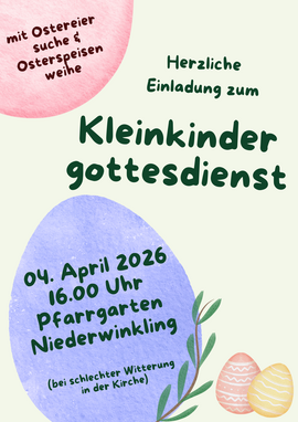Banner Osterkleinkindergottesdienst
