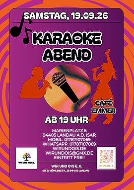 Banner Karaoke Abend