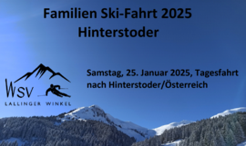 Banner Familienskifahrt nach Hinterstoder