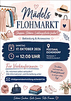 Logo VORANZEIGE!! Mädelsflohmarkt in Eichendorf am Samstag den 17. Oktober 2026
