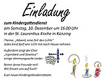 Logo Kindergottesdienst gestaltet vom Chor: „Irgendwie und Sowieso“