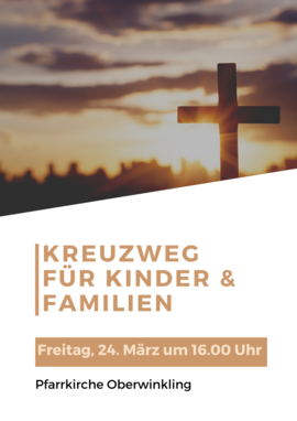 Banner Kinderkreuzweg in Niederwinkling