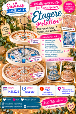 Banner Workshop für Erwachsene: Etagere gestalten 